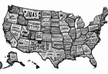 Printable:Uj3t4zt70_Q= Map of the United States of America